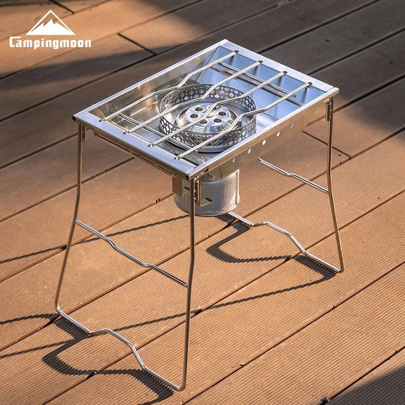 CAMPINGMOON Windproof Stainless Steel Camping Furnace Plate - CK-25PG