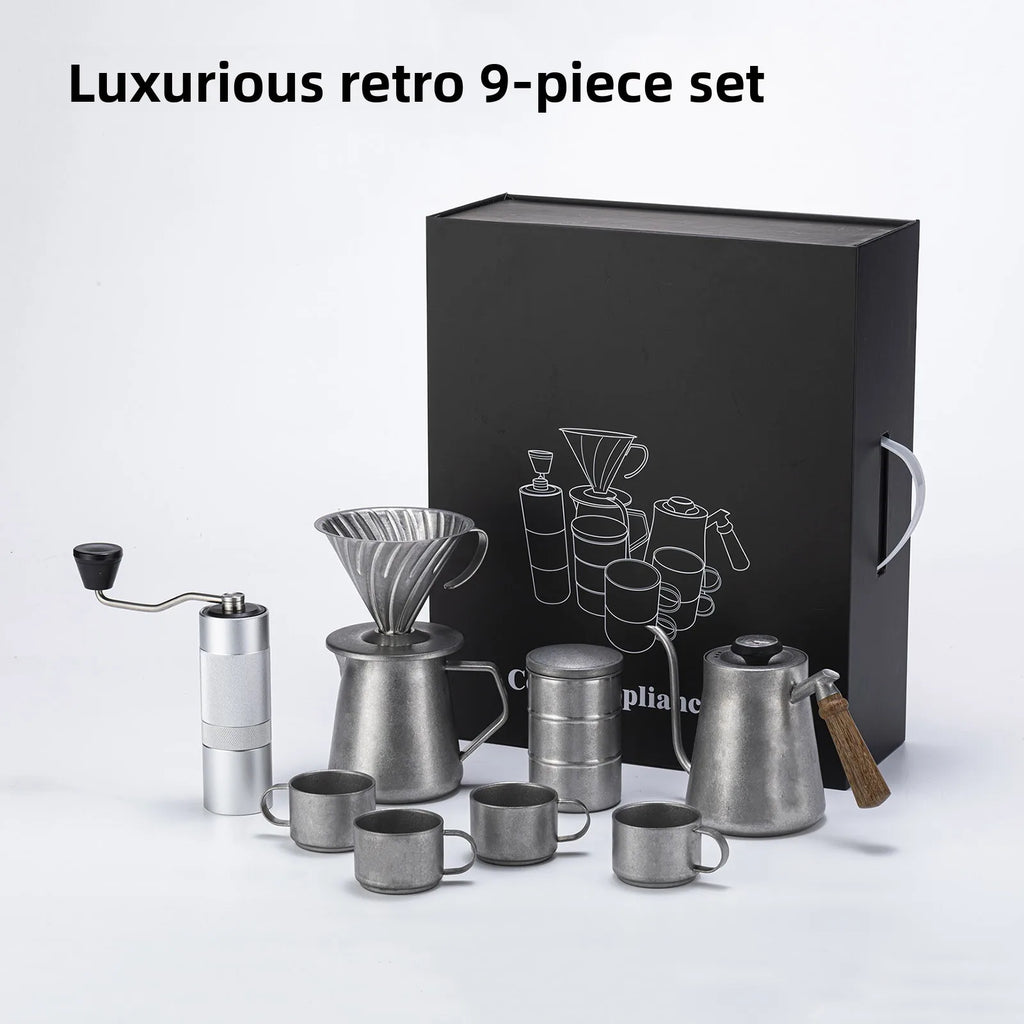 Exquisite Pour Over Coffee Tool Set - Perfect Gift Box!