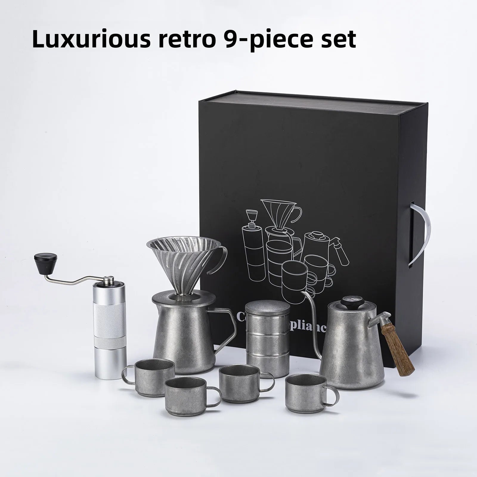 Exquisite Pour Over Coffee Tool Set - Perfect Gift Box!