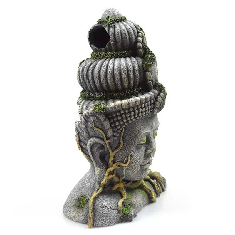 Elegant Resin Guanyin Bodhisattva Aquarium Ornament for Fish Tanks