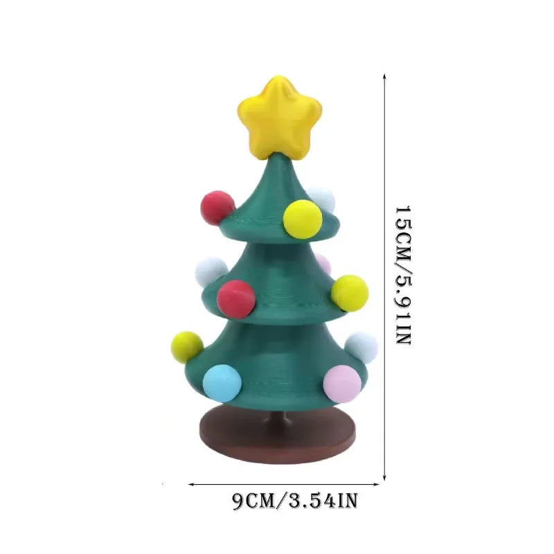 Dancing Rotating Christmas Tree Toy - Fun Holiday Desktop Decoration