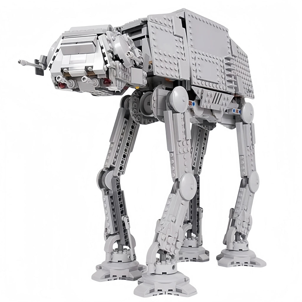 Building Blocks Space Model - DIY AT-AT Model with Figures for Kids (No Box)