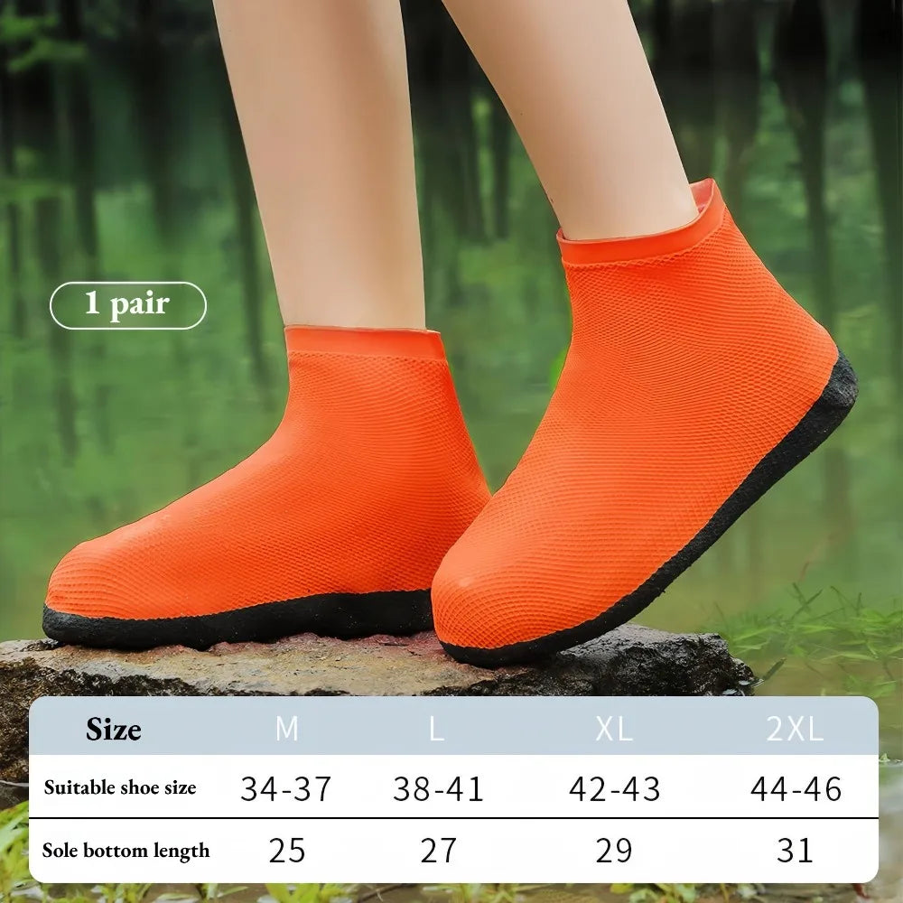 Waterproof Anti-Slip Shoe Covers for Rainy Days - Reusable & Unisex