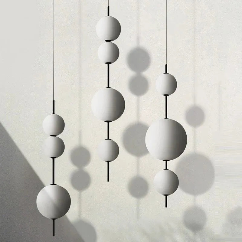 Nordic Minimalist LED Chandelier - Modern Pendant Light for Dining & Bedroom