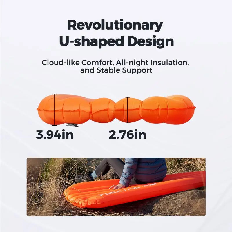 FLEXTAILGEAR Zero Mattress Mummy - Ultralight Insulated Sleeping Pad