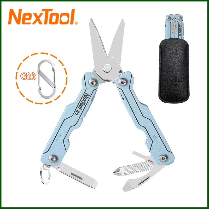 NexTool 8-in-1 Mini Sailor Scissors Pocket Multitool for Everyday Use