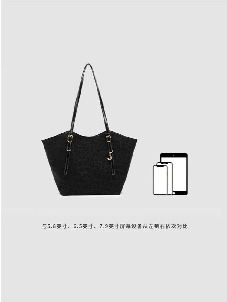 Chic Leopard Print Tote Bag for Women - Stylish & Spacious