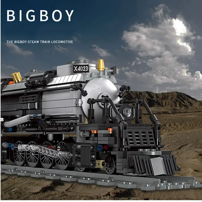 Union Pacific Big Boy Steam Locomotive Building Blocks Set - 1608 Pieces
