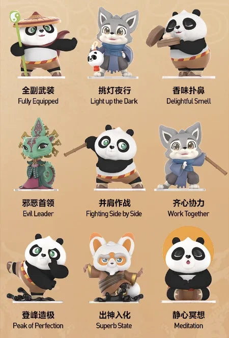 POP MART Kung Fu Panda Series Blind Box Action Figures - Surprise Toys
