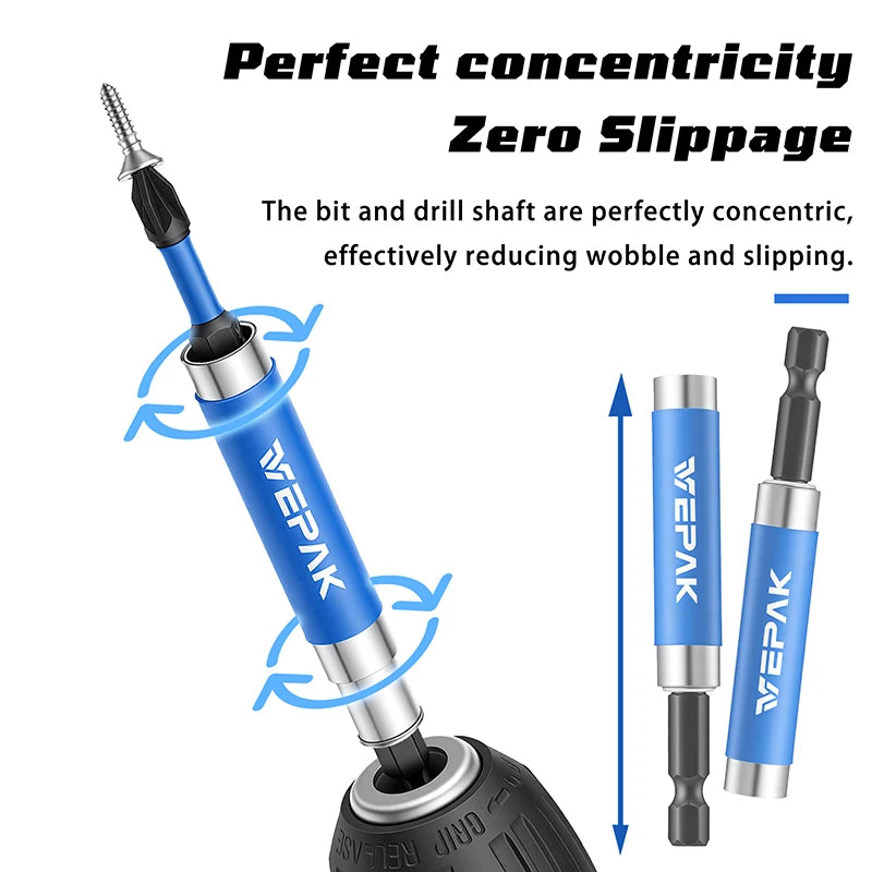 VEPAK 5PCS PH2 Magnetic Screwdriver Bits Kit for Power Drills