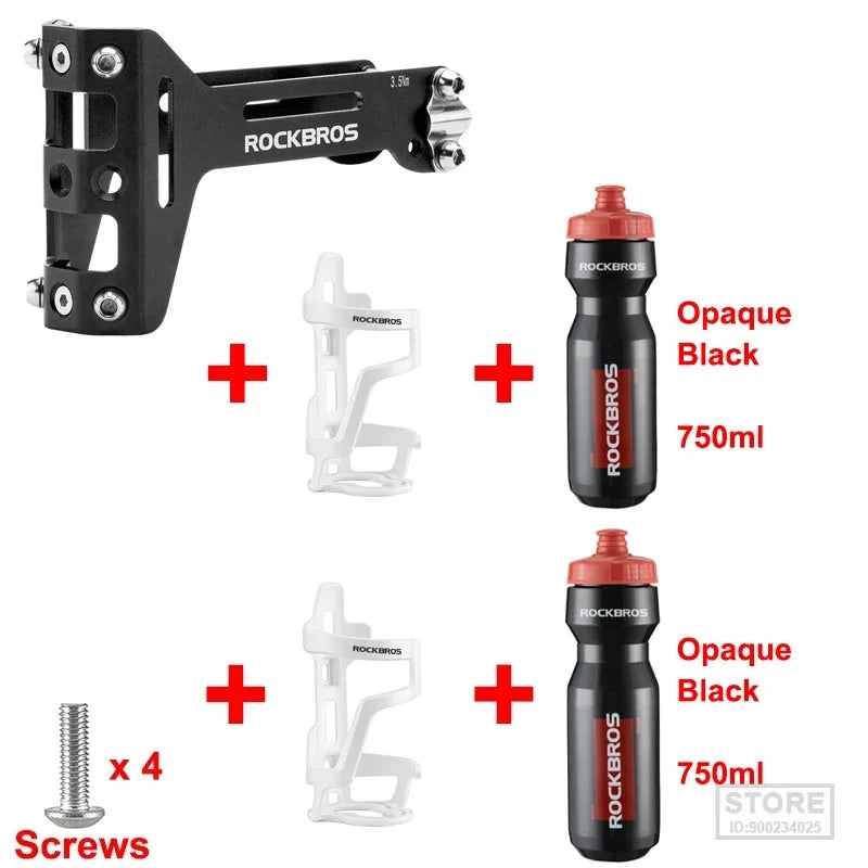 ROCKBROS Double Cup Bicycle Water Bottle Cage for Cycling Enthusiasts