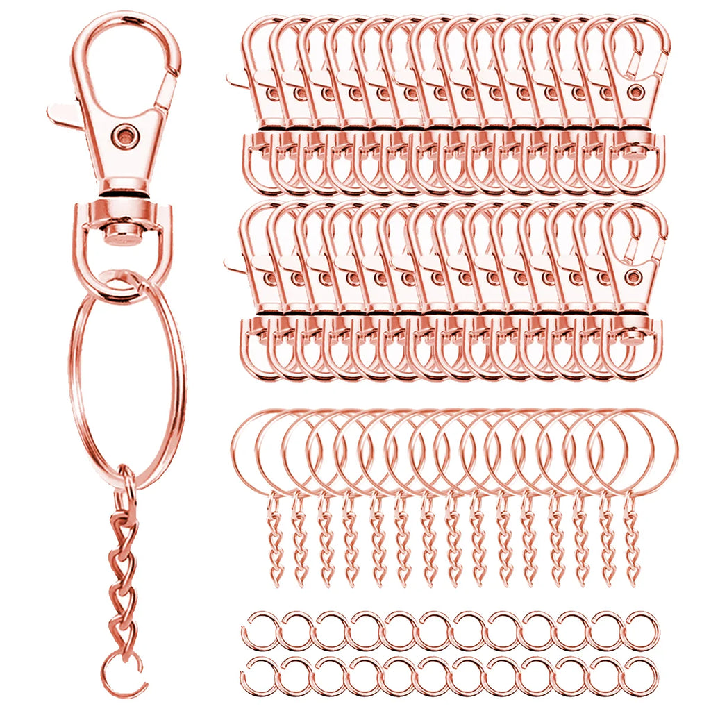 Zinc Alloy Keychains with Lobster Clasp for DIY Crafts & Bag Accessories