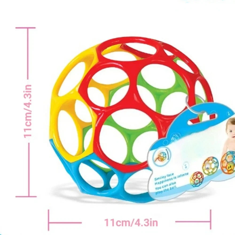 Soft Baby Rattle Ball Toy - Educational Teether for Newborns & Infants