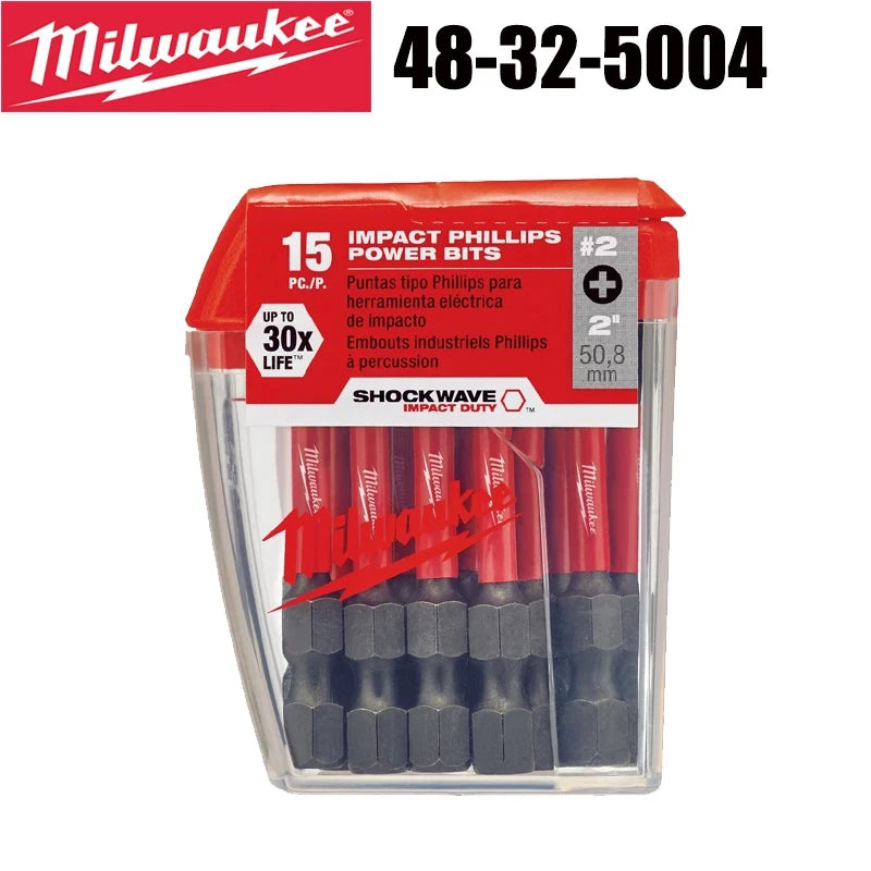 Milwaukee Shockwave PH2 Impact Drill Bits Set - Durable & Versatile