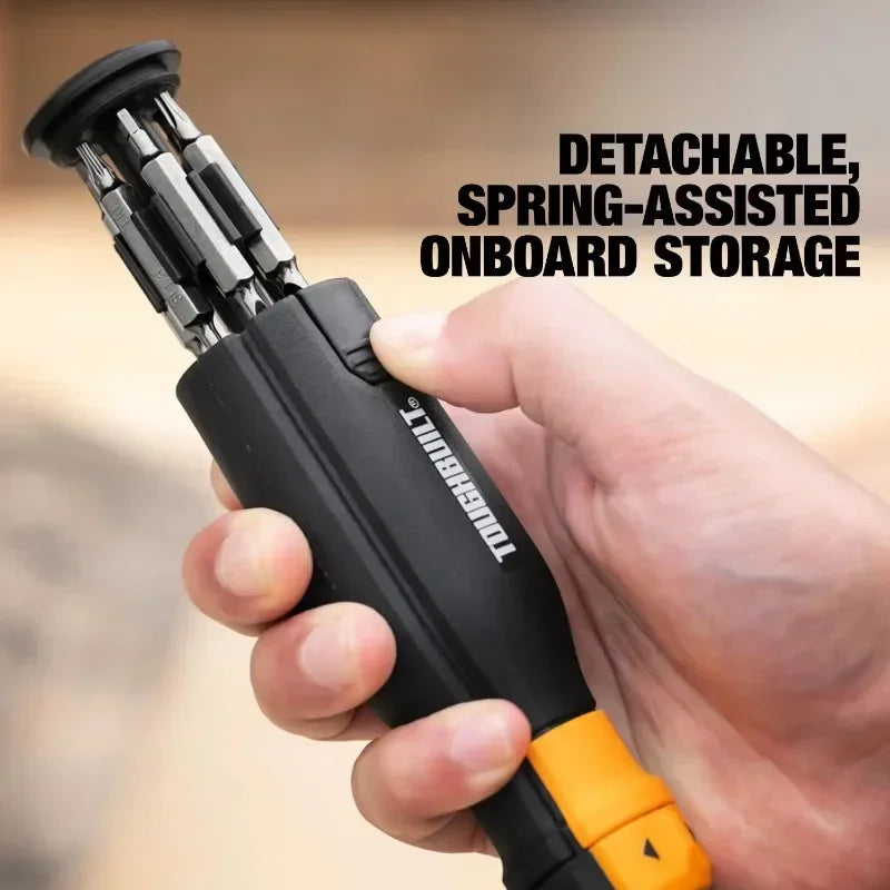 TOUGHBUILT 9-Piece Ergonomic Ratcheting Screwdriver Set