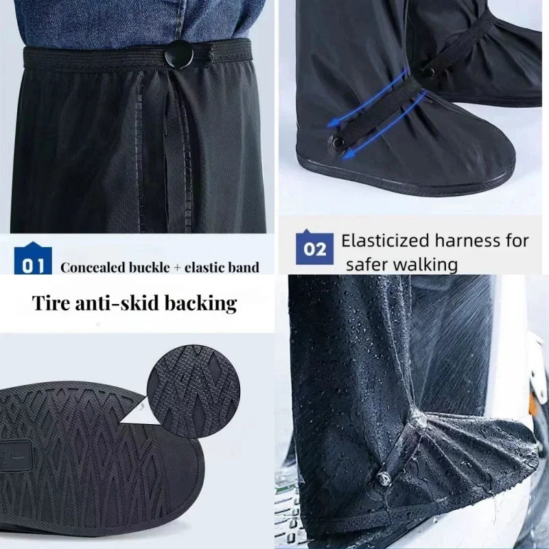 60 CM Waterproof Anti-Slip Shoe Covers for Cycling & Outdoor Activities