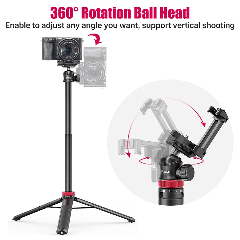 Ulanzi MT-44 Portable Smartphone Tripod with Cold Shoe Mount