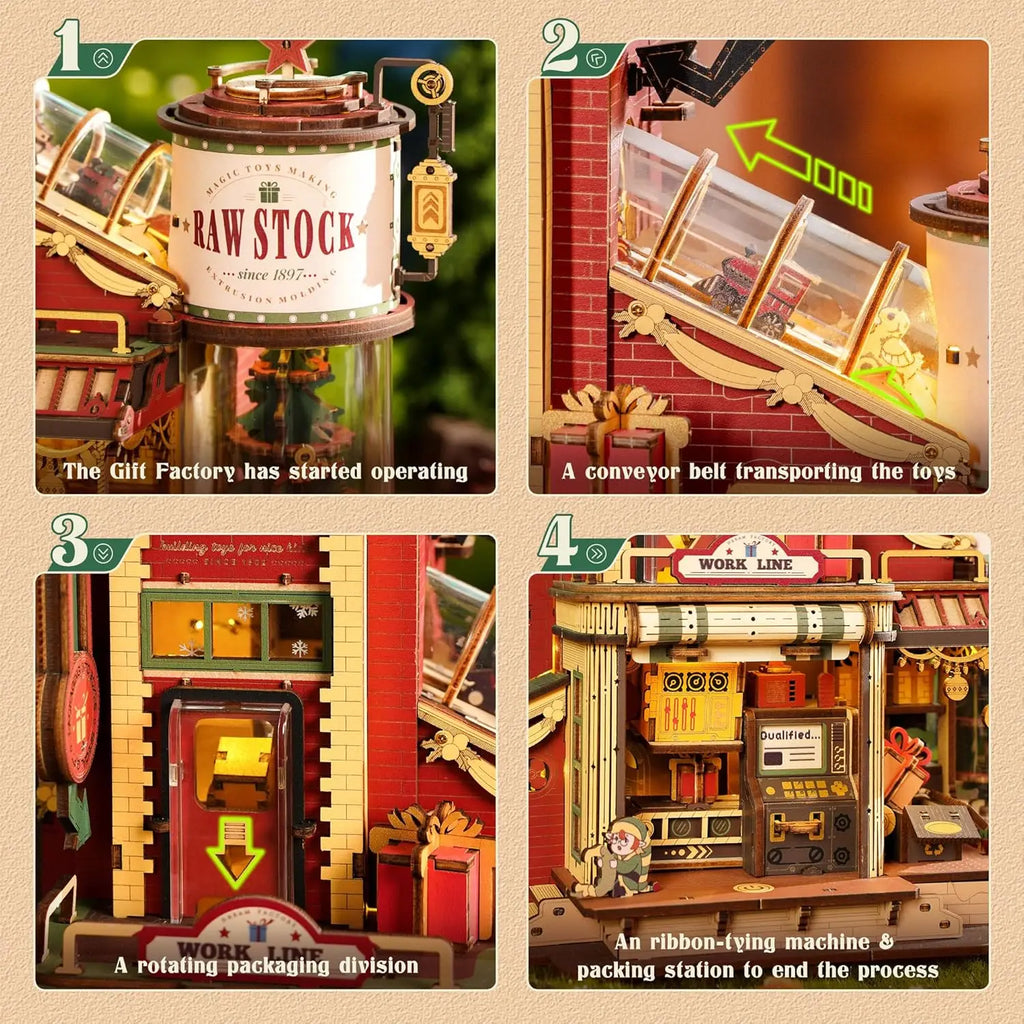 Robotime Wooden Music Box - Enchanting Christmas Gift Puzzle