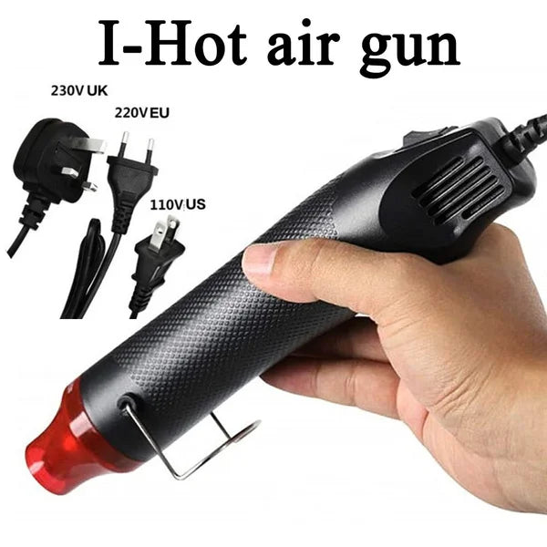 300W Mini Heat Gun with 300PCS Heat Shrink Butt Connectors for Crafts