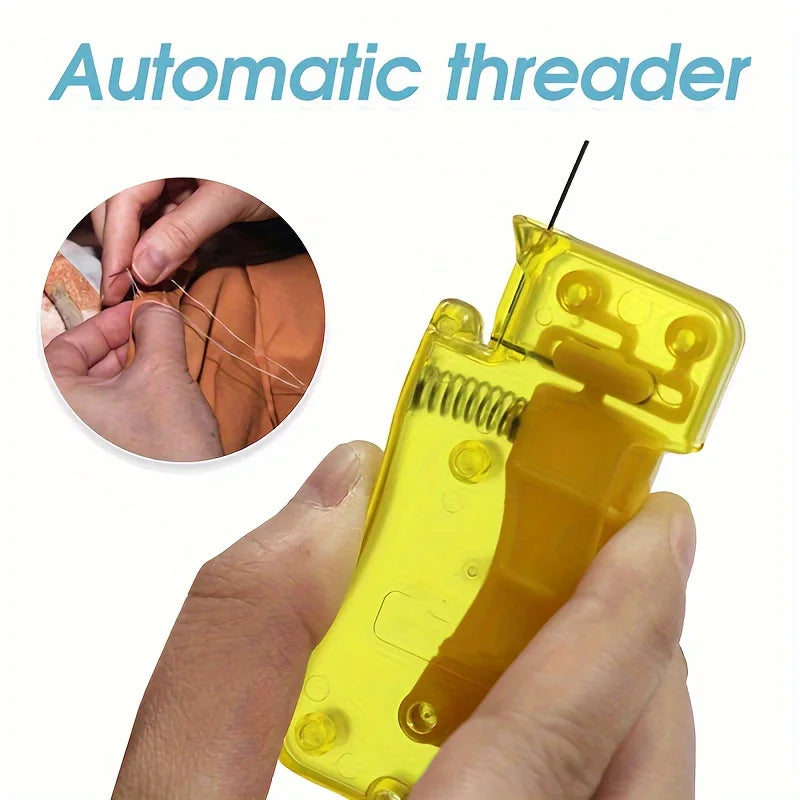 Automatic Needle Threader for Effortless Hand Sewing & Crafts