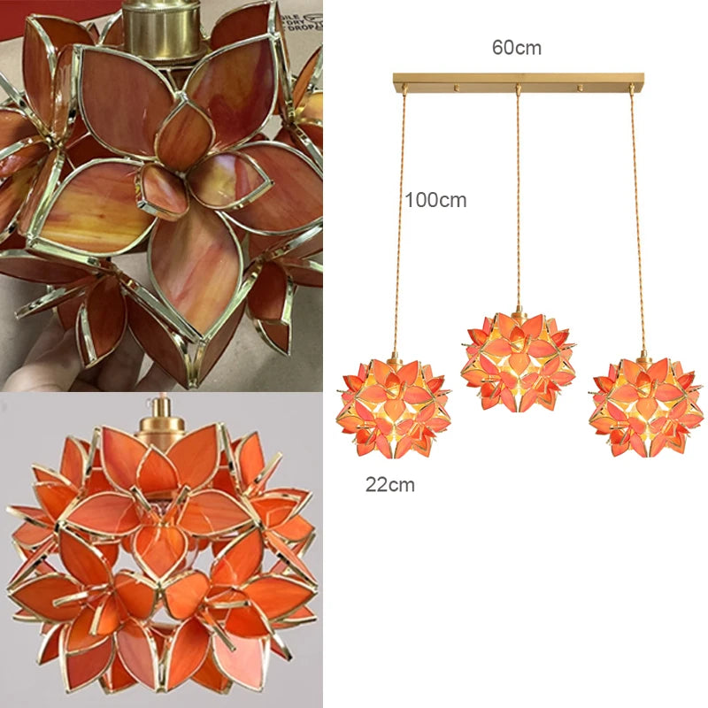 Nordic Copper Glass Pendant Light - Stylish LED Fixture for Home