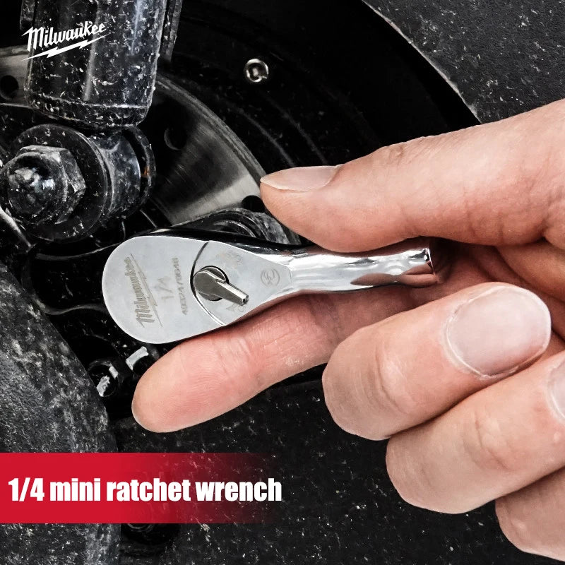 Milwaukee 1/4" Drive Compact Ratchet Wrench - Durable & Precise