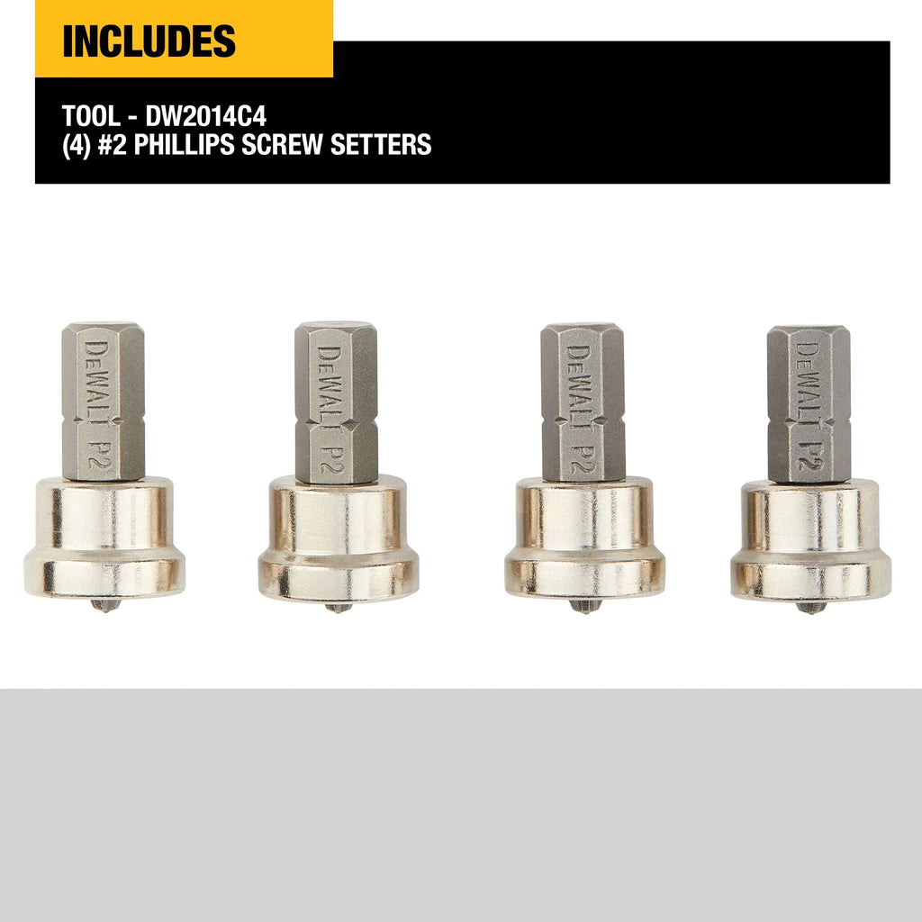 DEWALT Drywall Screw Setter - 4-Piece Durable Tool Set