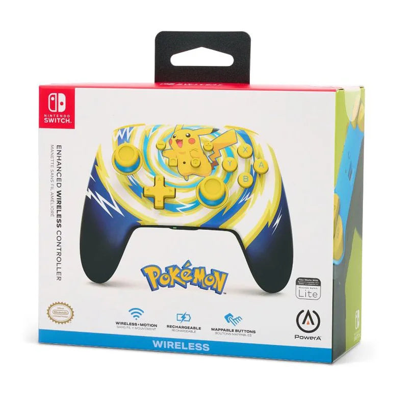 PowerA Enhanced Wireless Controller for Nintendo Switch - Pikachu Design