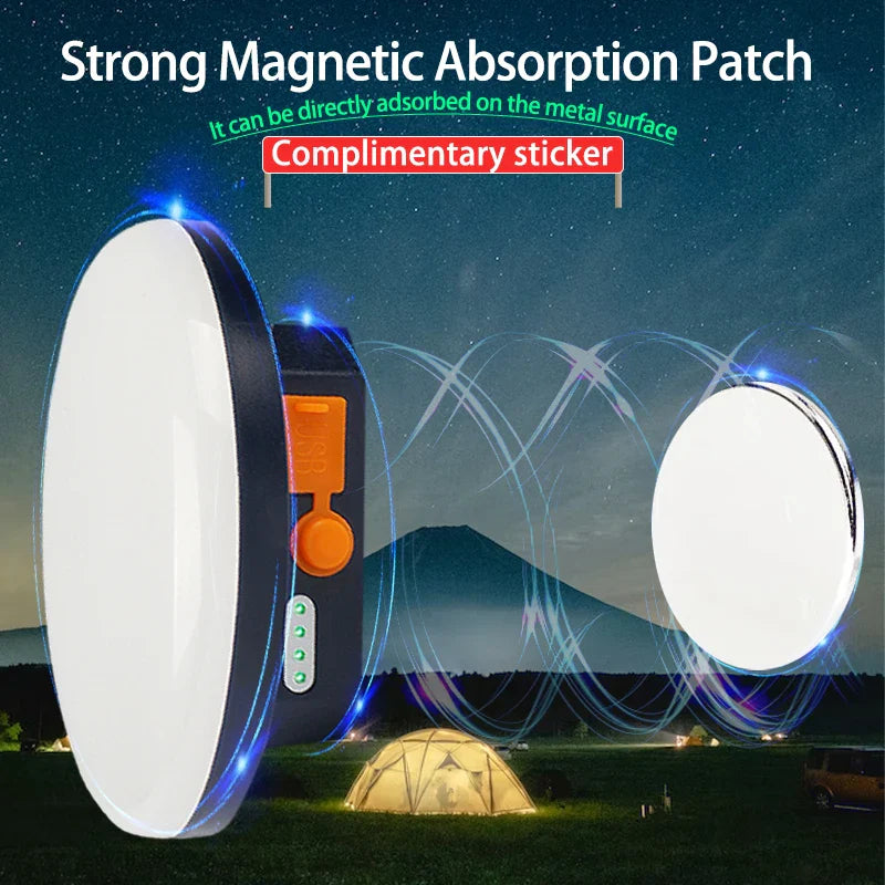 Rechargeable 30W LED Lantern - Portable Camping Light with USB Charging