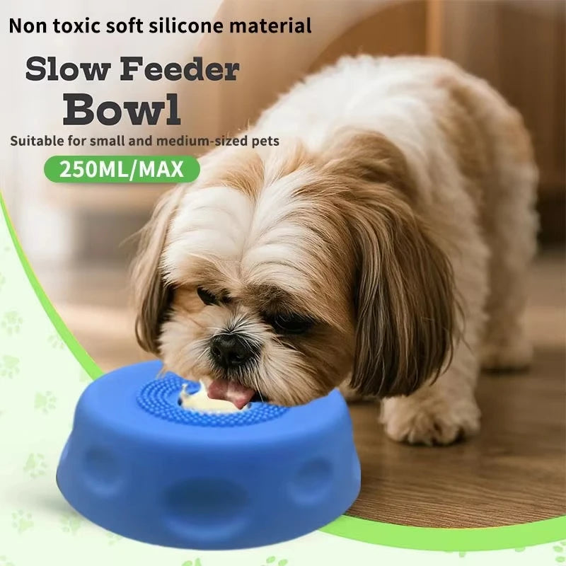 Interactive Pet Lick Mat - Slow Feeder Bowl for Cats & Dogs
