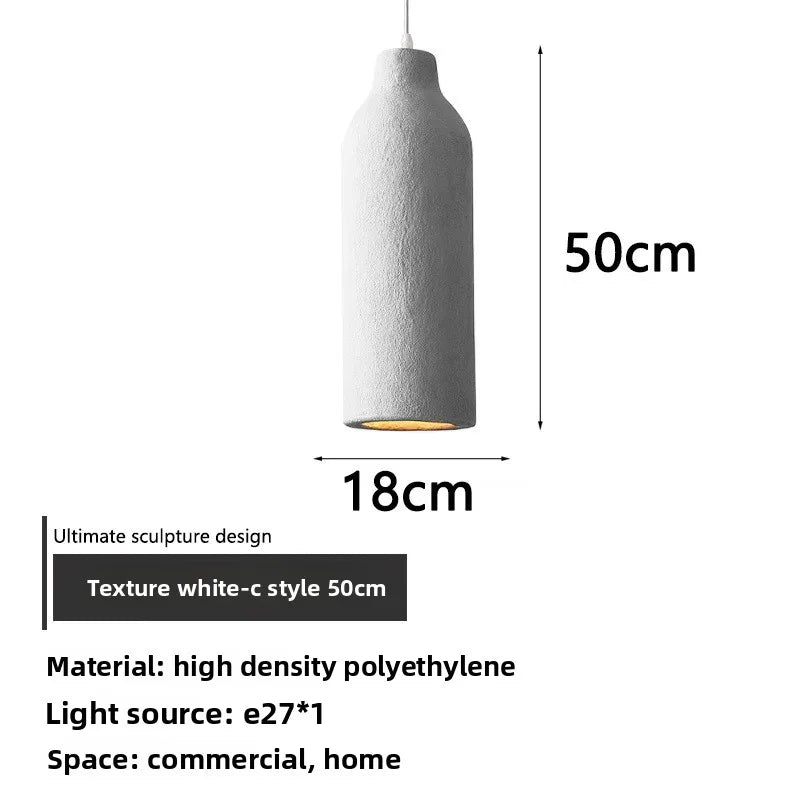 Elegant Japanese Wabi Sabi LED Pendant Lamp for Dining & Kitchen