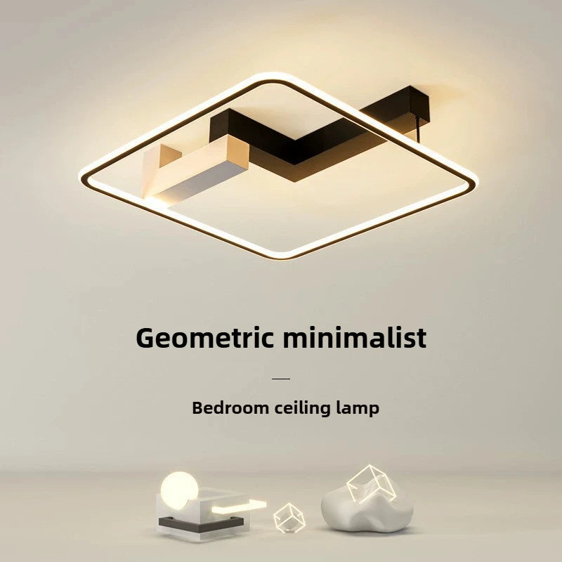 Modern Minimalist Square Ceiling Light | Dimmable 110W LED Fixture