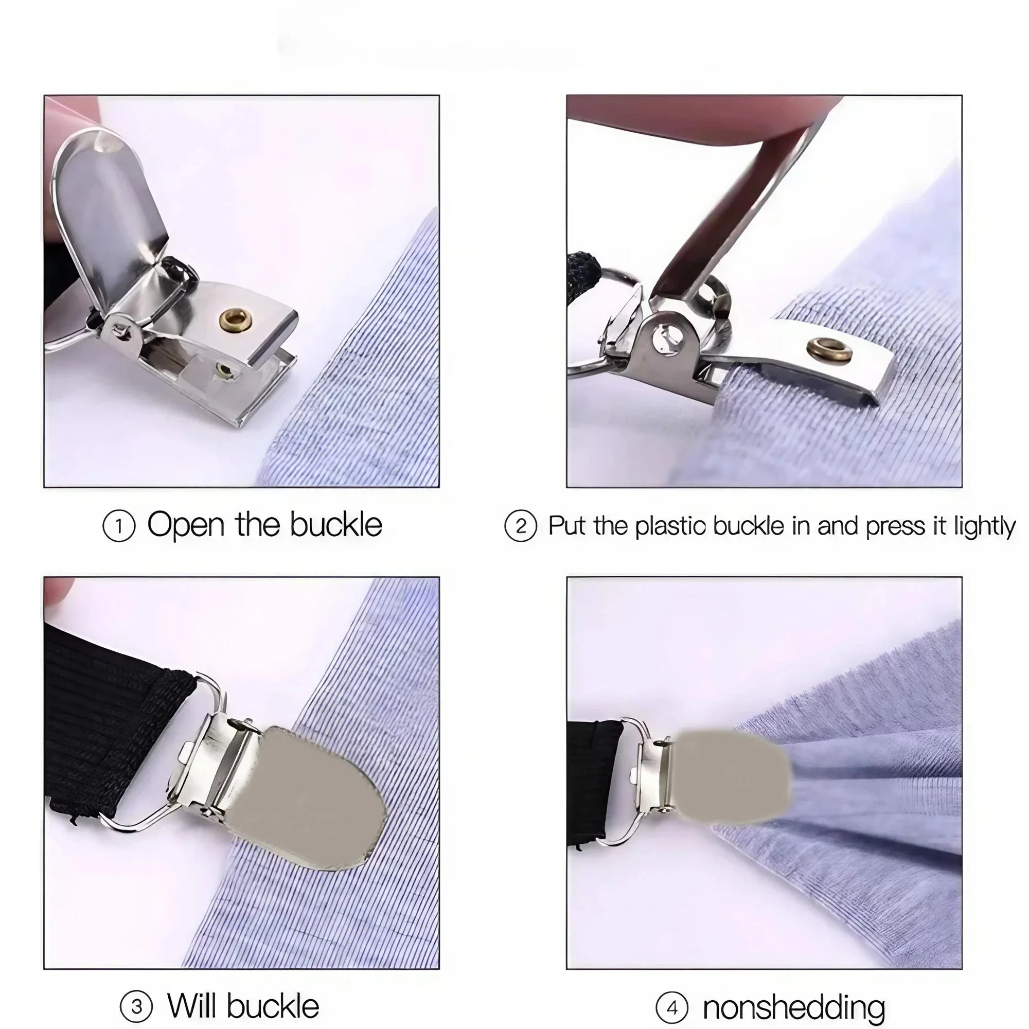 4PCS Adjustable Bed Sheet Fasteners - Secure Any Bedding Effortlessly