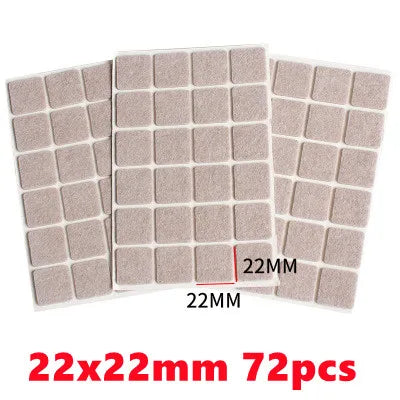 3mm Thick Felt Chair Leg Pads - Mute & Non-Slip Furniture Protectors