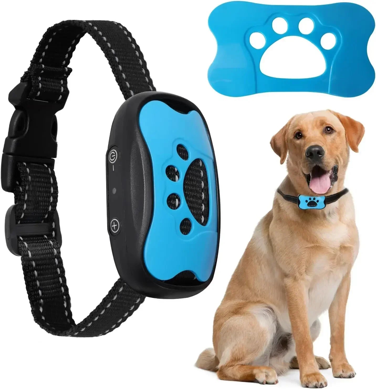 Ultrasonic Anti-Bark Dog Training Collar - Rechargeable, Effective Control