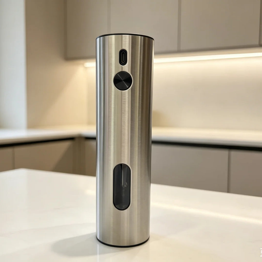 Rechargeable Electric Salt & Pepper Grinder Set - USB Charging, Adjustable Coarseness