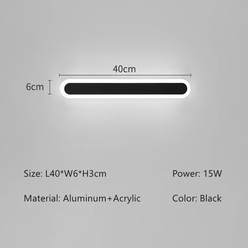 Smart LED Linear Wall Light - Dimmable & App Controlled Sconce