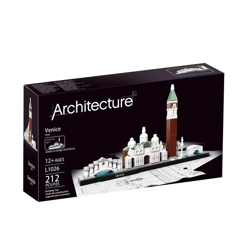 212PCS Venice Skyline Building Blocks - Fun City View Model