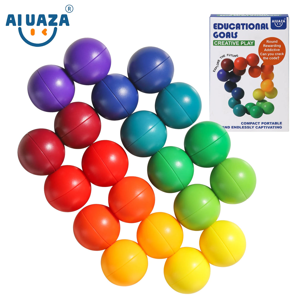 AIUAZA Sensory Rainbow Ball for Stress Relief & Creative Play