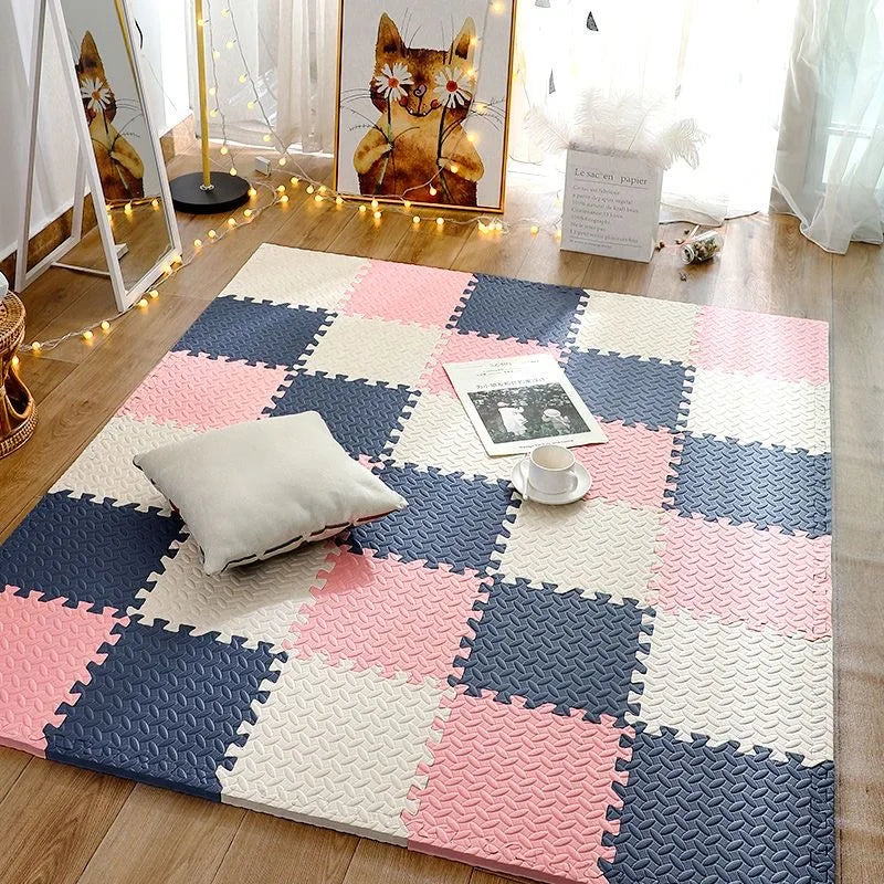 12PCS Interlocking Foam Baby Play Mat - Soft Puzzle Floor Tiles