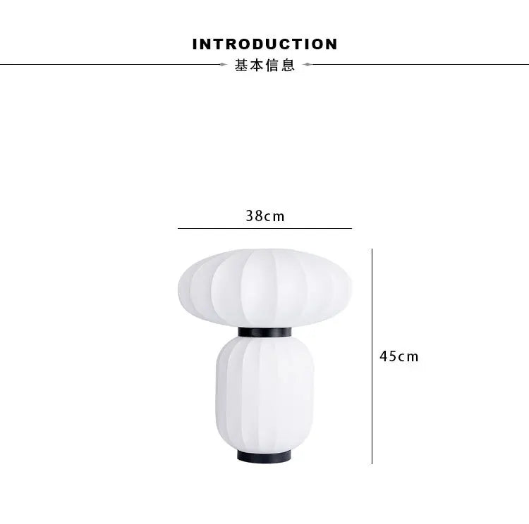 Elegant Japanese Silk Table Lamp - Modern Bedside Lighting