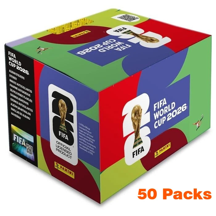 FIFA 2026 World Cup Official Sticker Set - 50 Packs, 350 Stickers