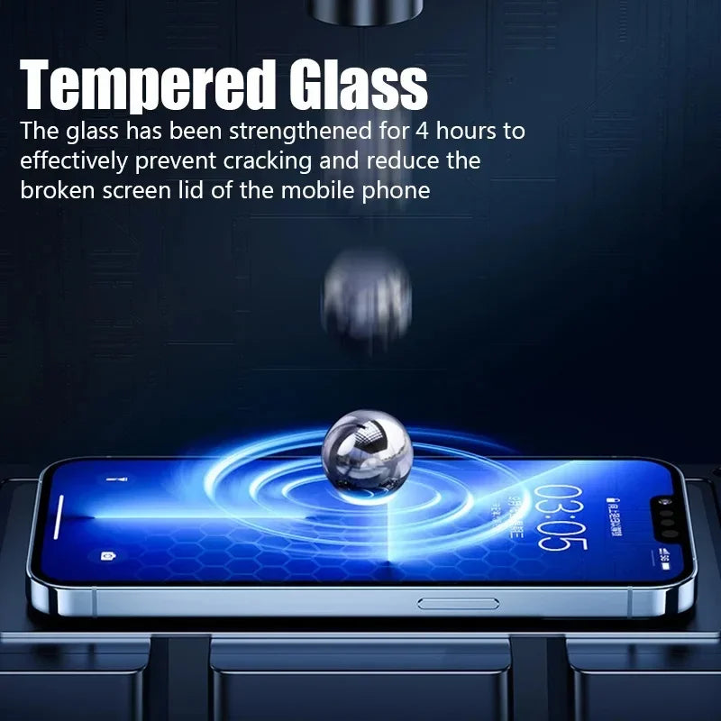 5-Pack Tempered Glass Screen Protectors for iPhone Models 11-15