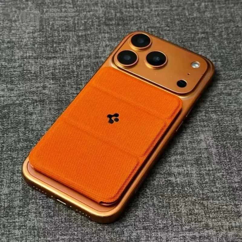 Spigen Magnetic Leather Wallet Case for iPhone 15-17 Pro Max