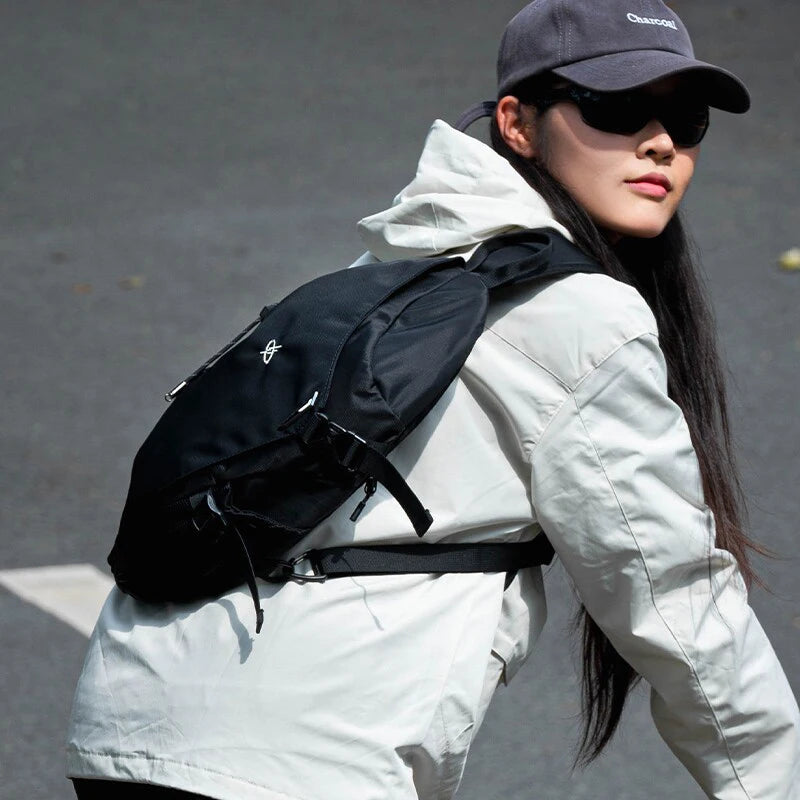 Waterproof Nylon Sling Backpack - Lightweight Outdoor Chest Pack