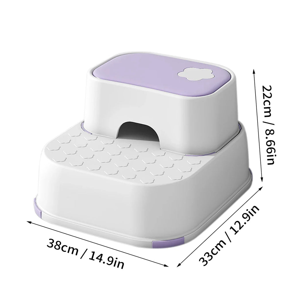 WORTHBUY Non-Slip Step Stool for Kids - Safe & Durable Design
