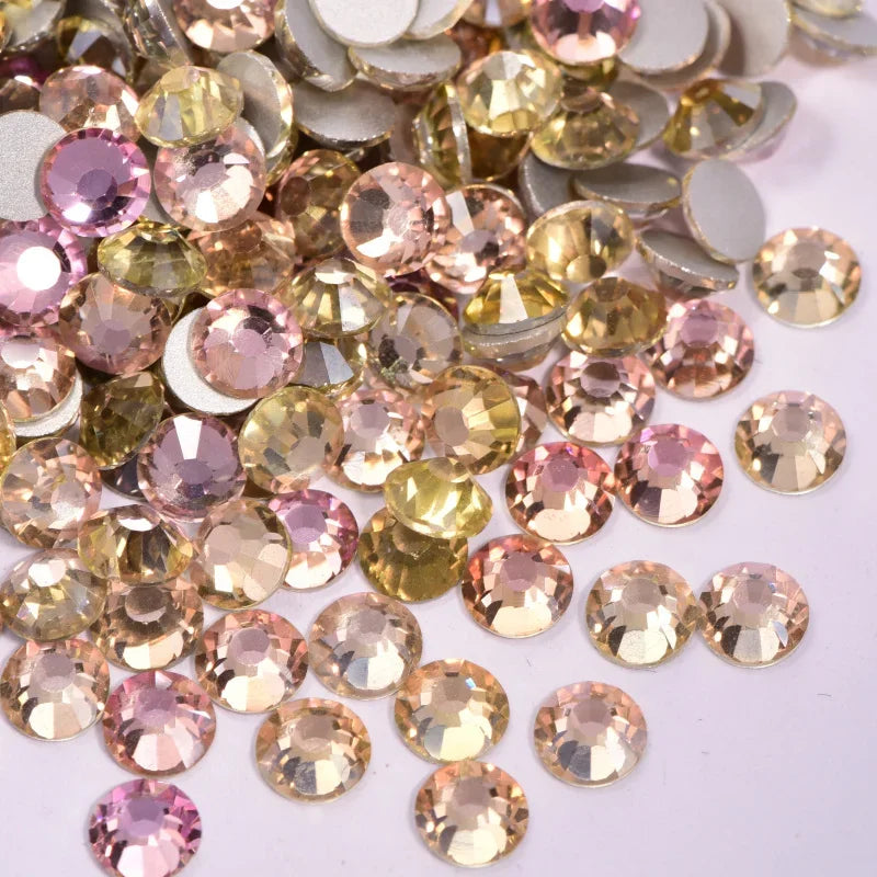 OLeeya Bulk Non-Hotfix Rhinestones for DIY Nail Art & Garments