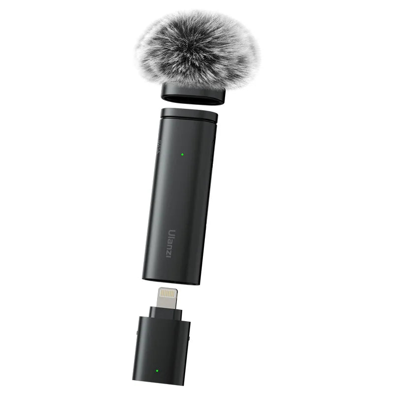 Ulanzi WM-10 Wireless Clip-on Microphone for Smartphones - Noise Reduction