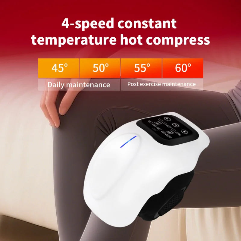 Smart Cordless Knee Massager - Soothing Vibration Therapy Device