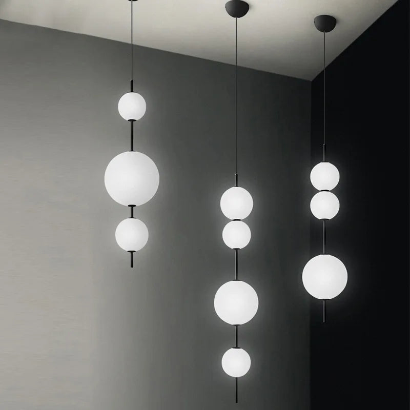 Nordic Minimalist LED Chandelier - Modern Pendant Light for Dining & Bedroom